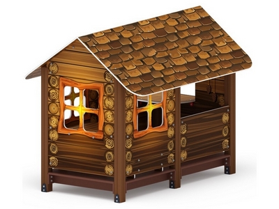 Детский деревянный домик Избушка